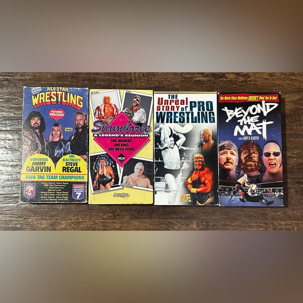 Pro Wrestling VHS Movie Videos Lot 4